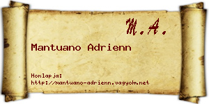 Mantuano Adrienn névjegykártya
